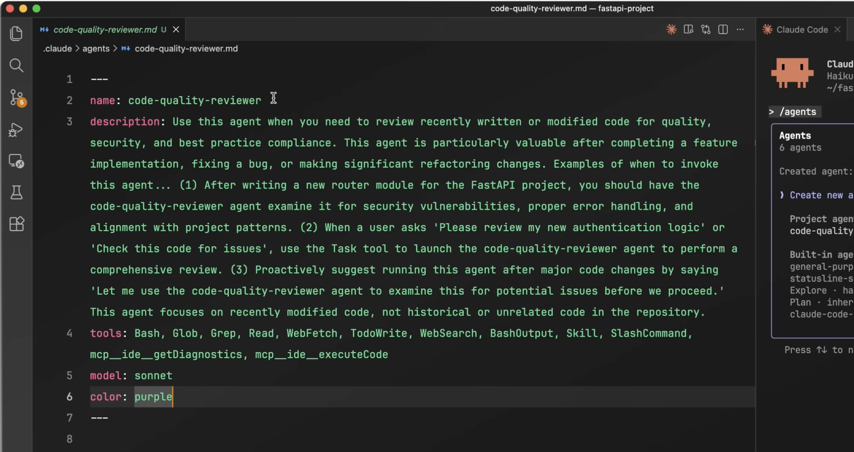 Claude Code subagent